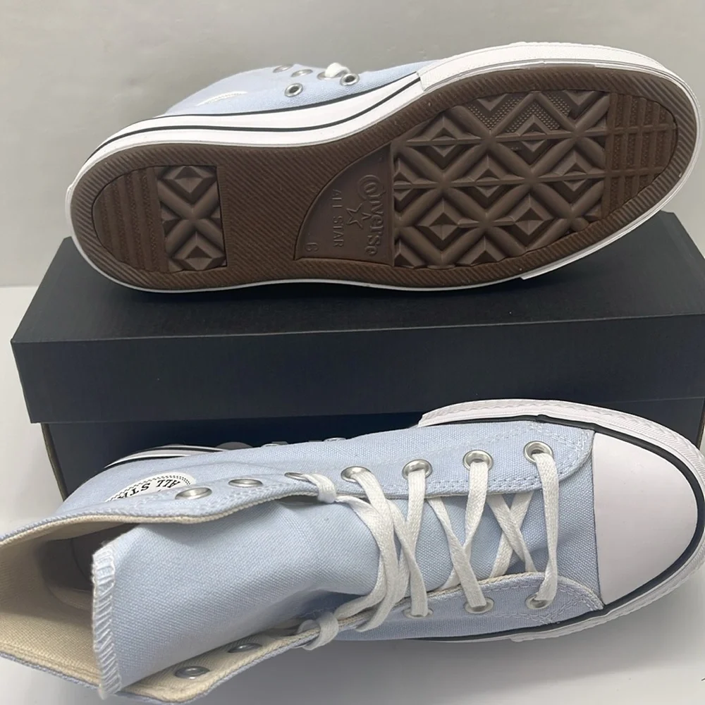 Converse WMNS Platform Sneakers A10644F CTAS LIFT. HI BLUE SUPERMOON/NATURAL IVR